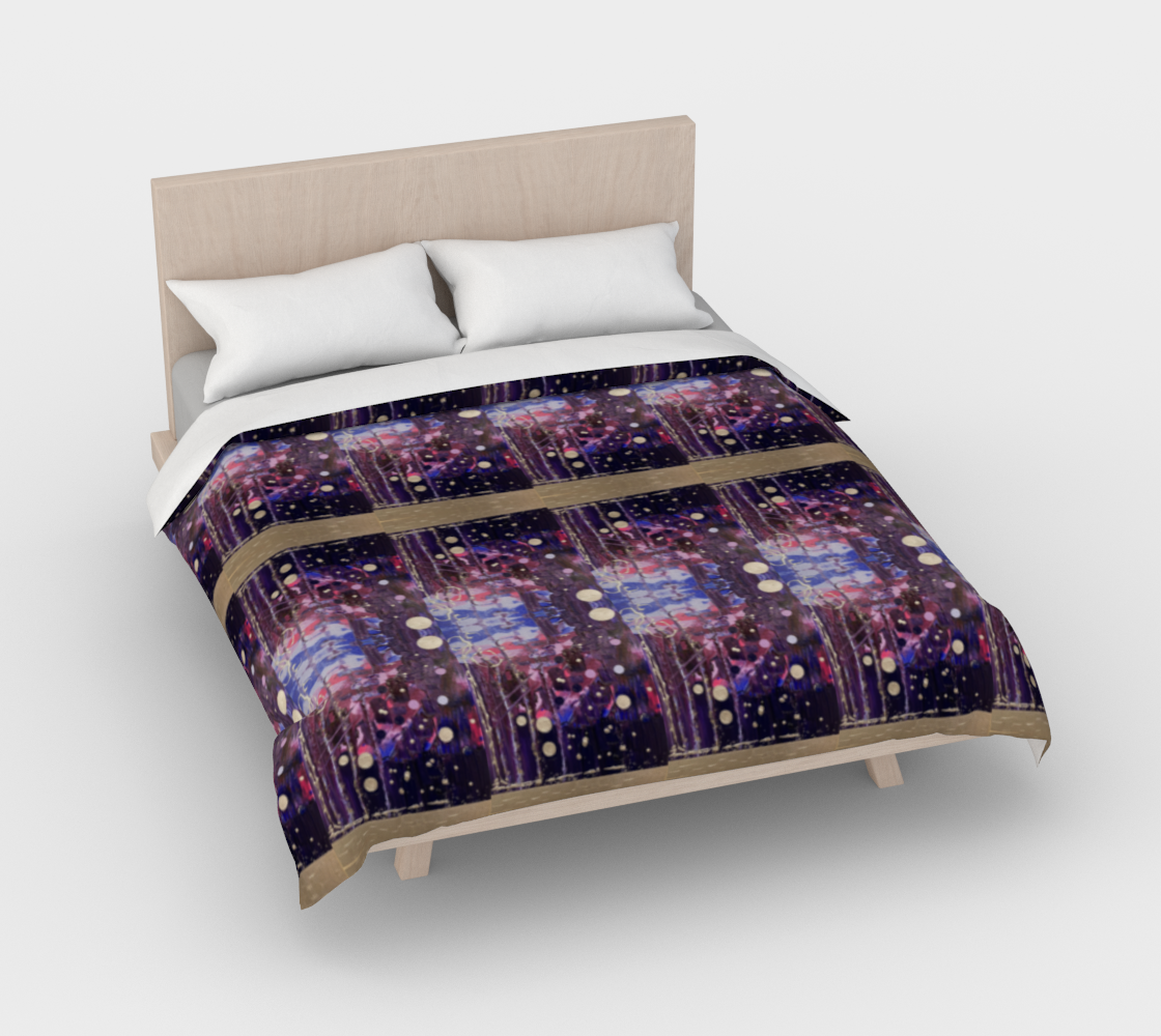“Donum Familium” Duvet Cover (Purple, Pink, Silver)