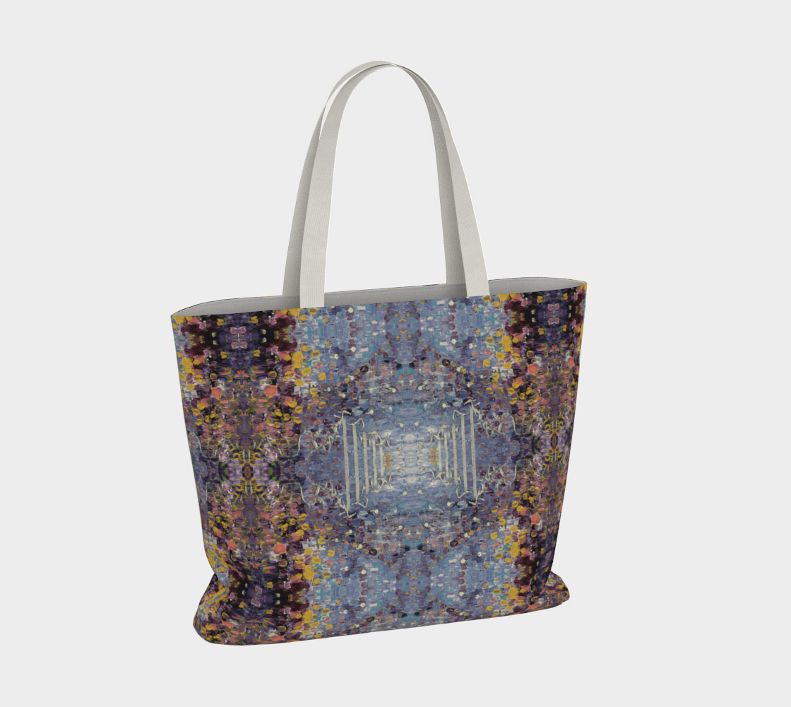 "April Showers" Large Market Tote Lined