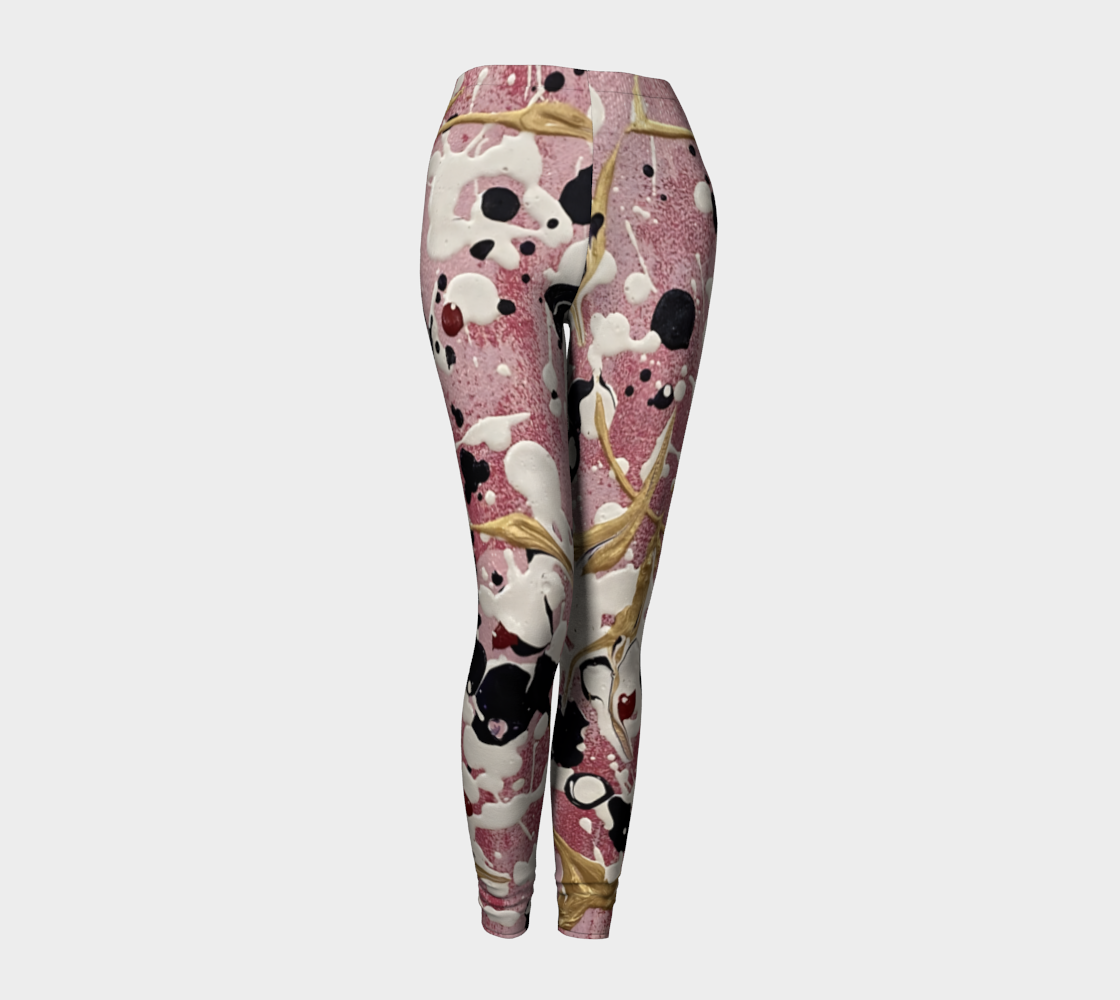 "Cherry Blossoms" Leggings (Pink, White, Purple)