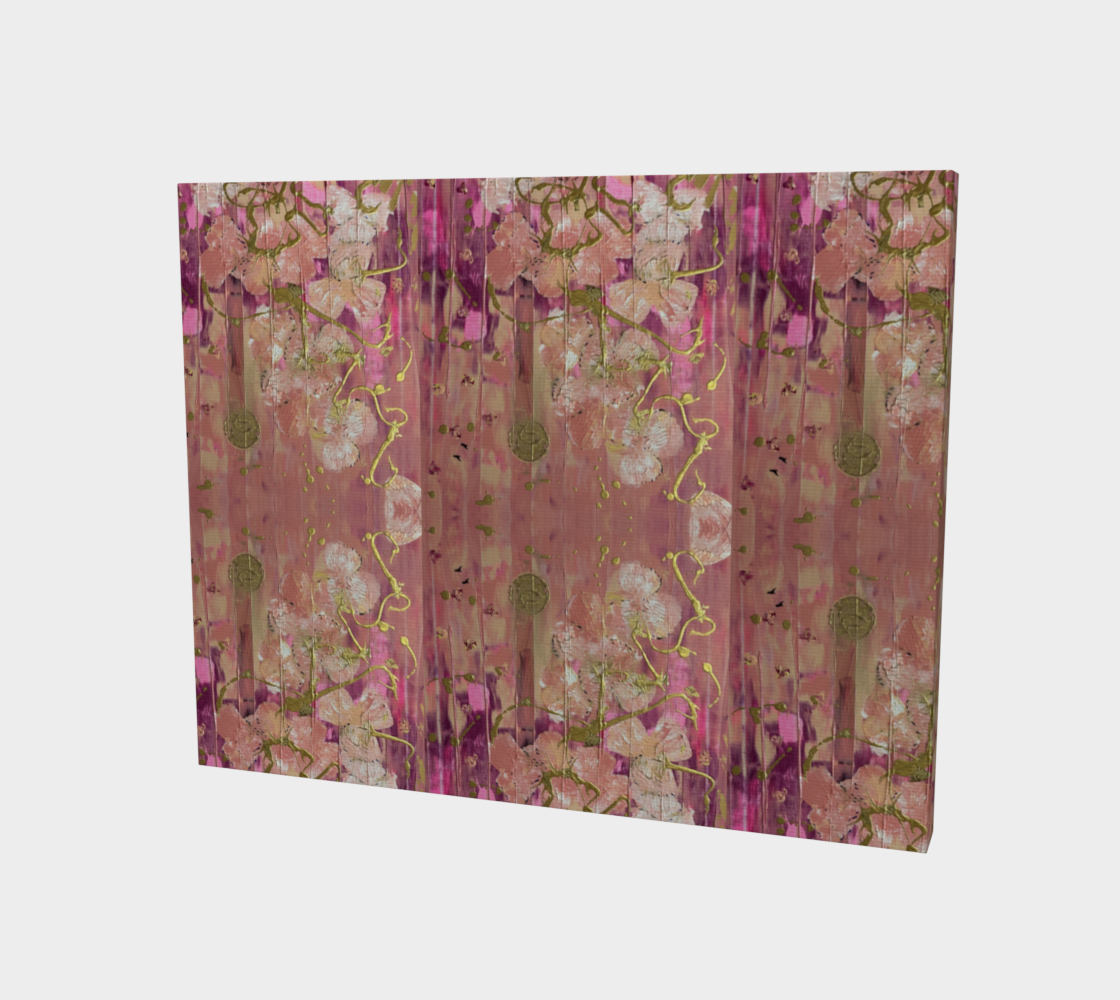"Seeding Hope" Canvas 20"x16" (Pink, Gold)
