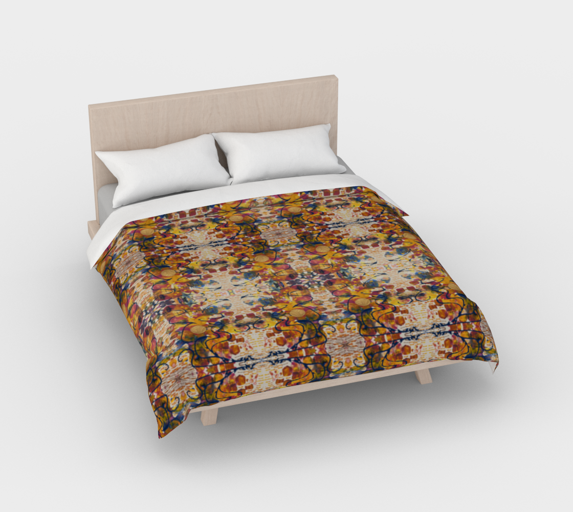 “Mayfair” Duvet Cover #2 (Orange, Pink, Blue)