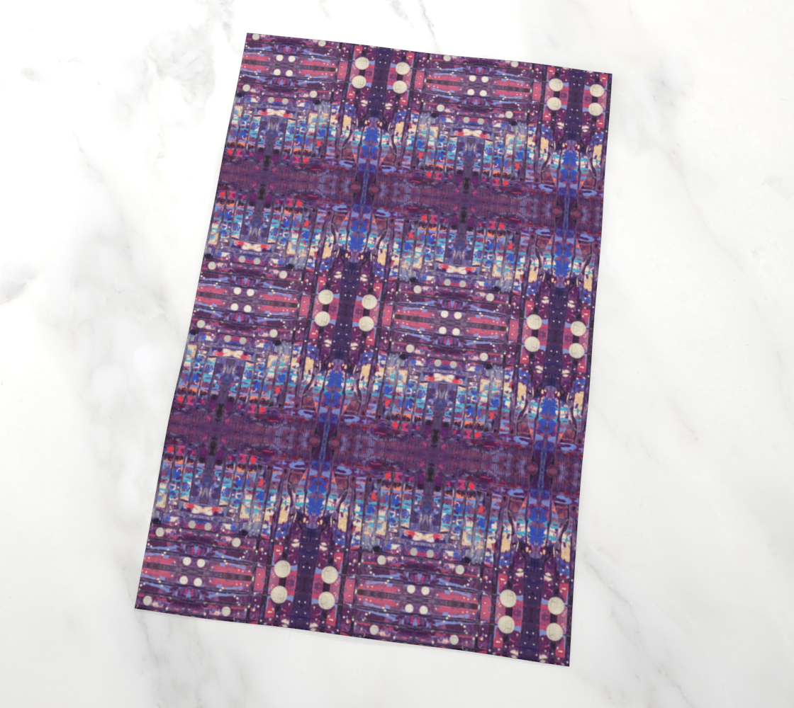 "1972" Tea Towel (Purple, Pink)