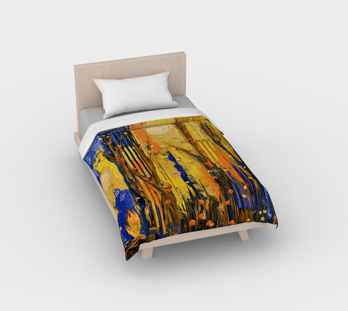 "Holy Ascent" Duvet Cover (Yellow, Orange, Blue)