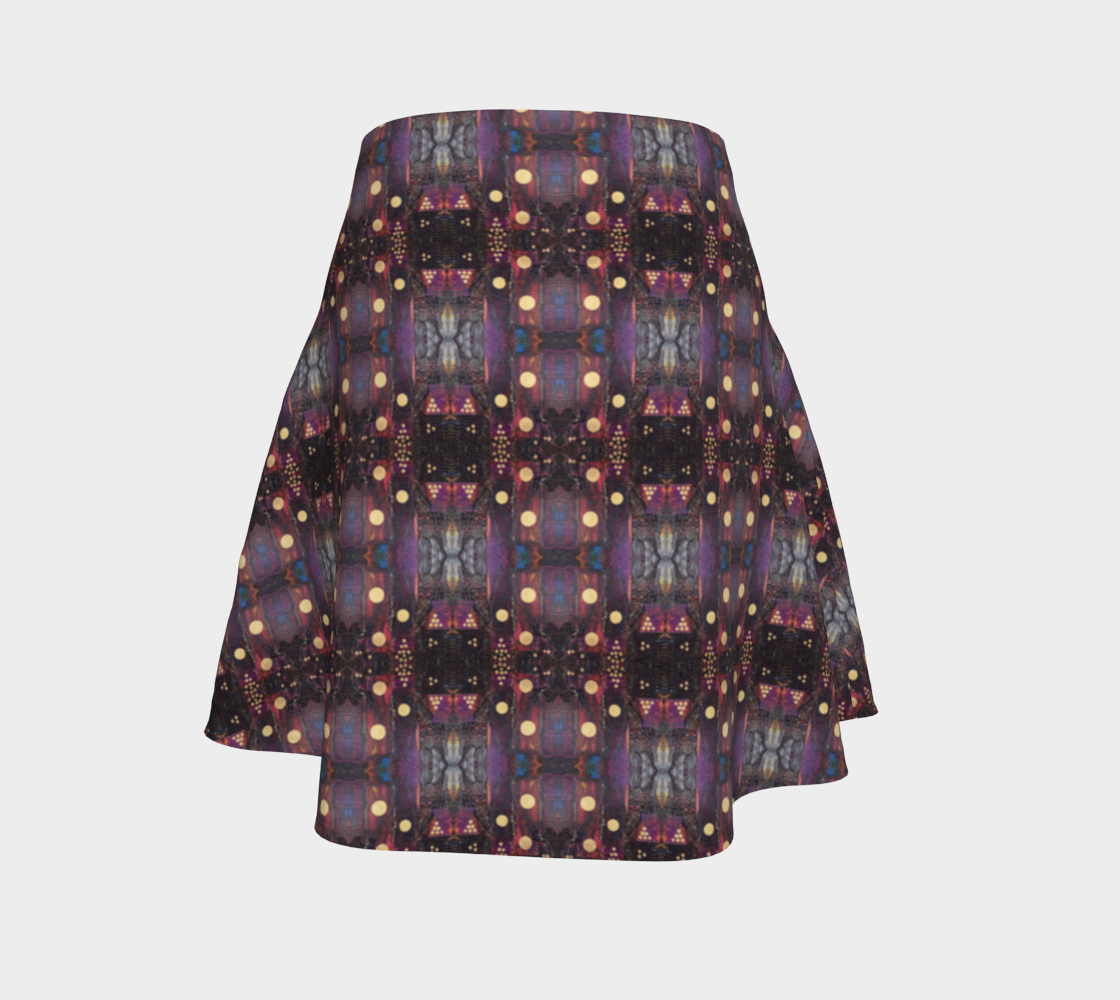 "Winter Woods" Flare Skirt (Purple)