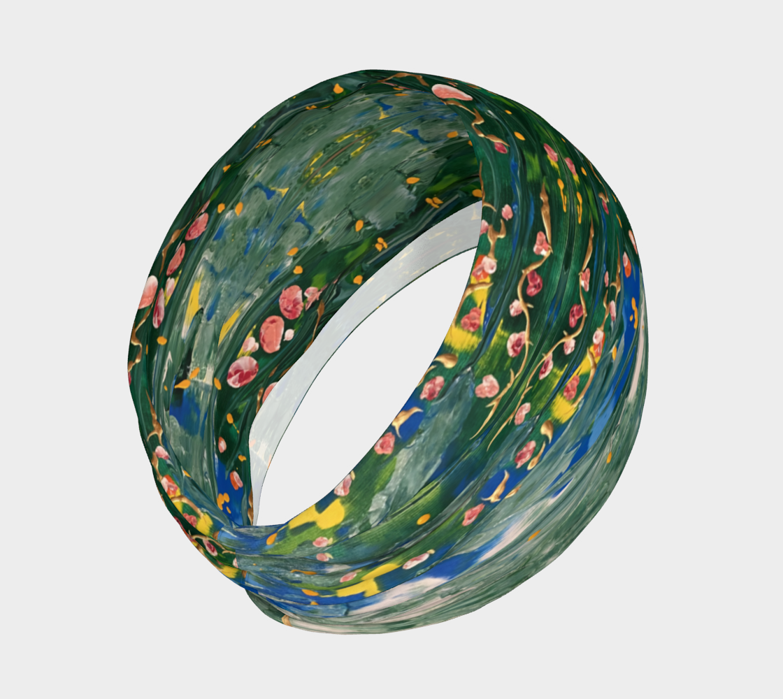 “First Flowers” Headband (Green, Blue, Pink)