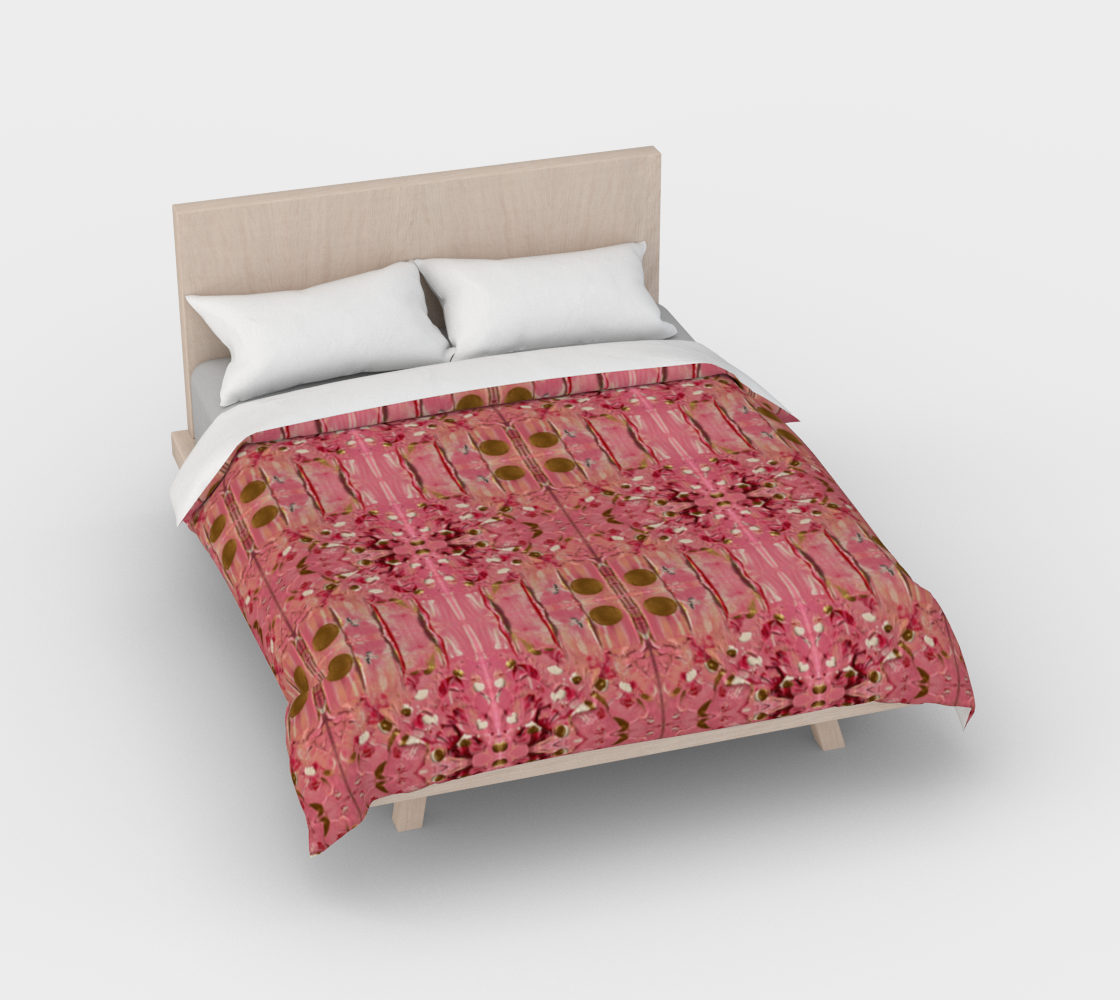 ”Gratitude” Duvet Cover #2 (Pink, Gold)