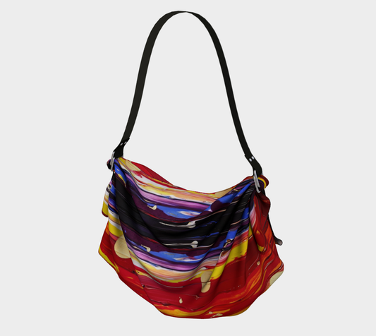"View From the Red Planet" Origami Tote (Red, Yellow, Purple, Gold)