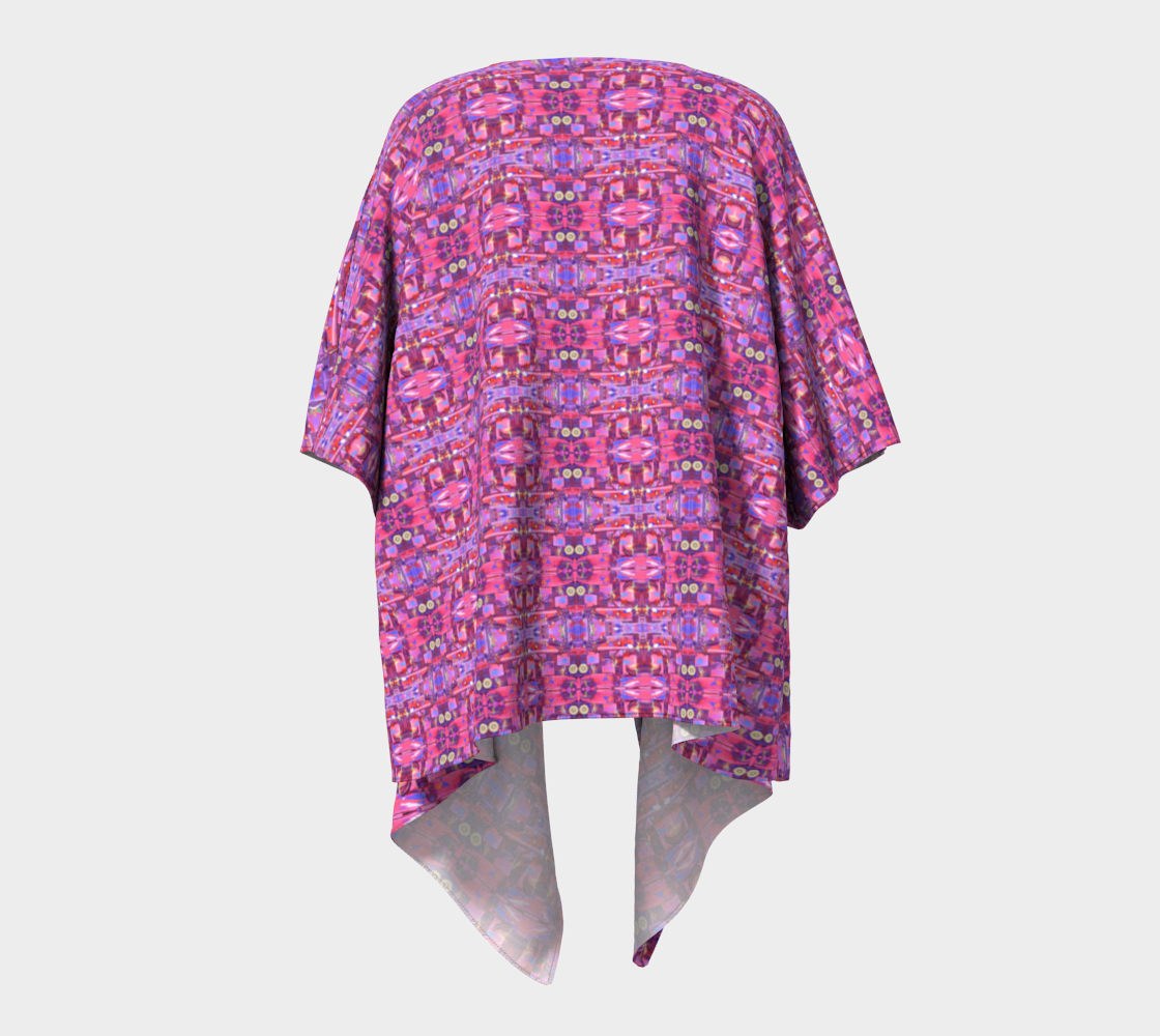 "Hong Kong Alumni" Draped Kimono (Pink)