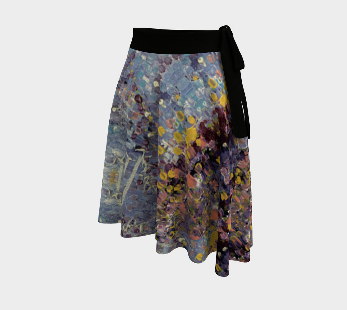 "April Showers" Wrap Skirt