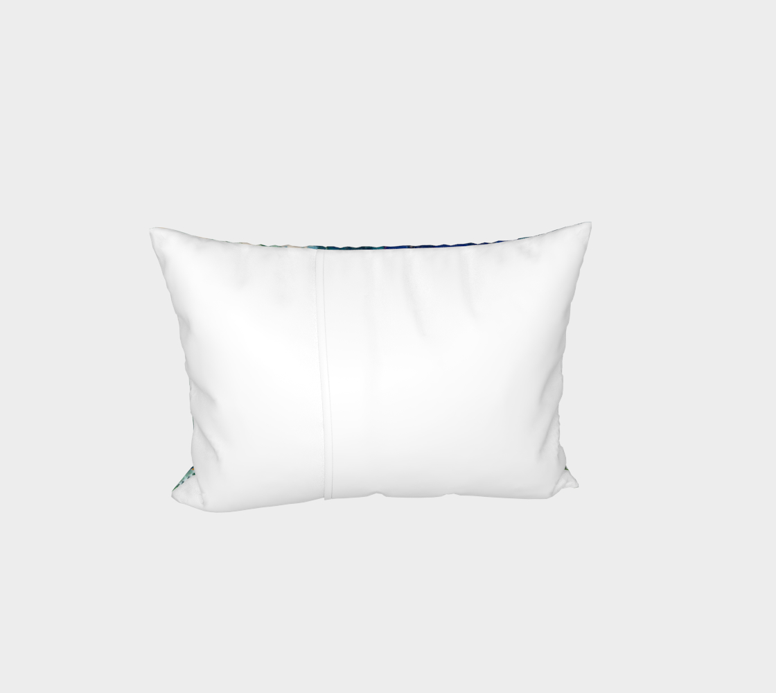 "By Monty's Marsh" Bed Pillow Sham (Blue, Green)