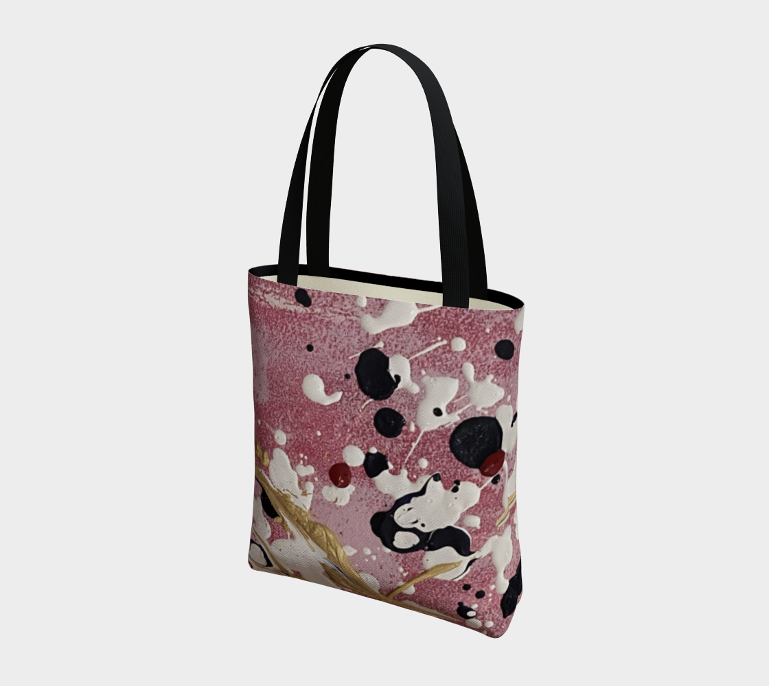 "Cherry Blossoms" Tote (Pink, White, Purple)
