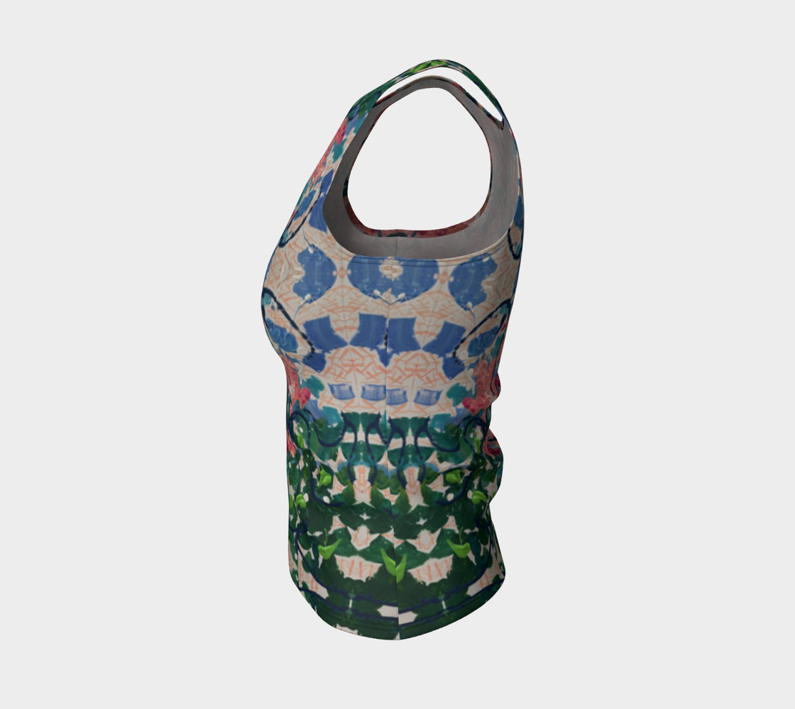 "Bridal Bouquet" Fitted Tank Top