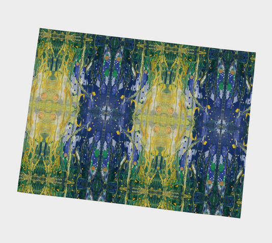 “Spring Awakening” Placemat (Blue, Yellow)