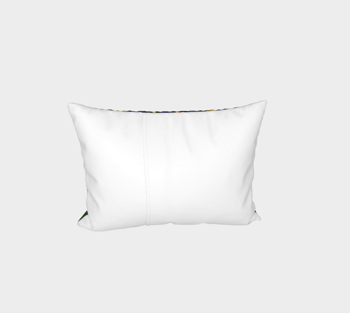 "Buttercups" Bed Pillow Sham (Yellow, Purple, Green)