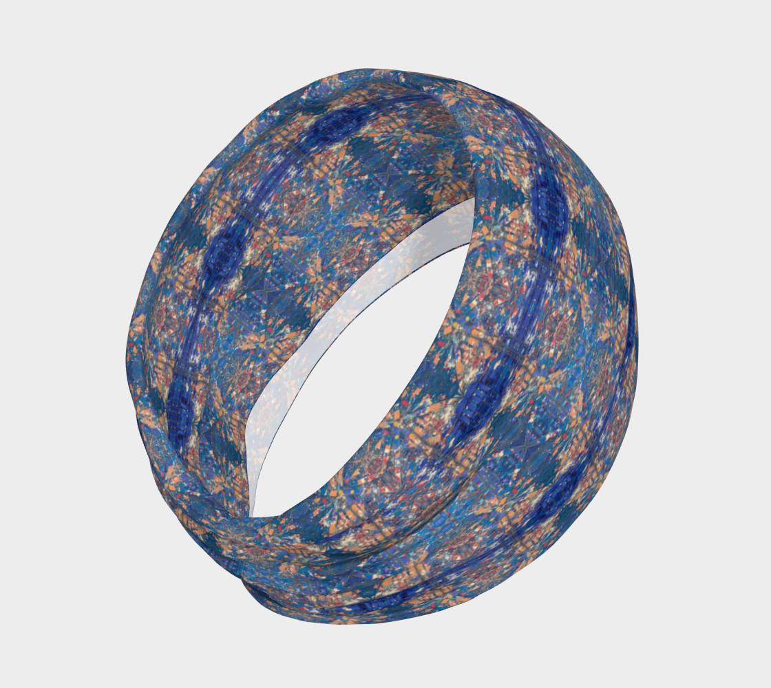 "Pol Roger Everyday" Headband #3 (Blue, Pink)