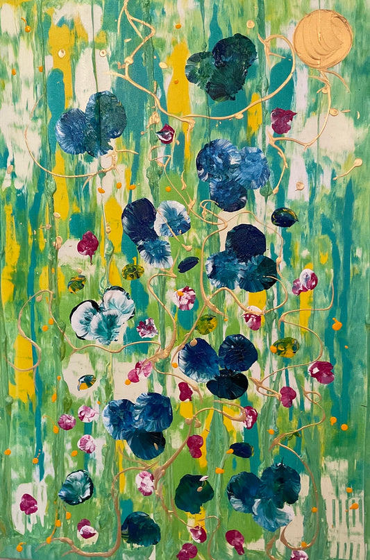 "Blue Pansies"