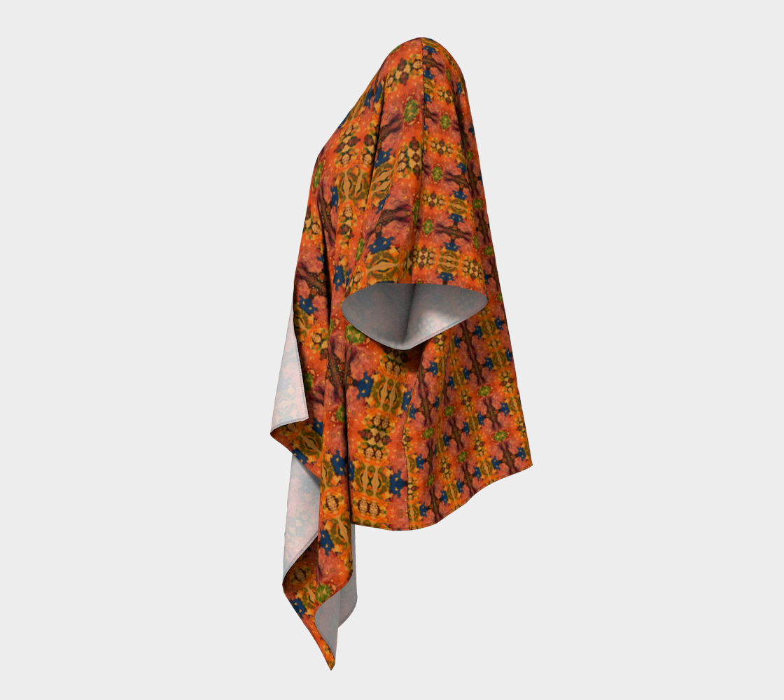 "ICU" Draped Kimono (Orange)
