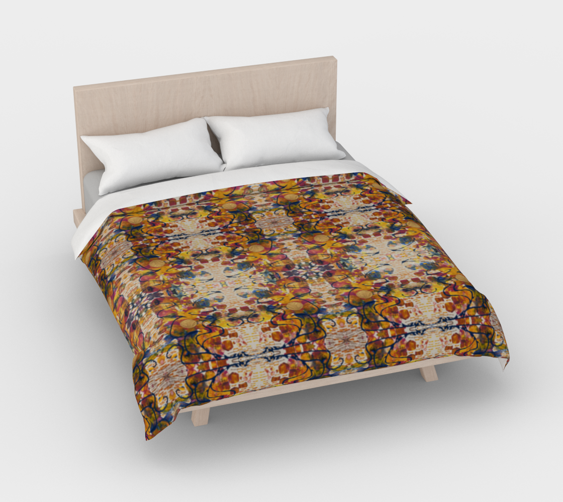 “Mayfair” Duvet Cover #2 (Orange, Pink, Blue)