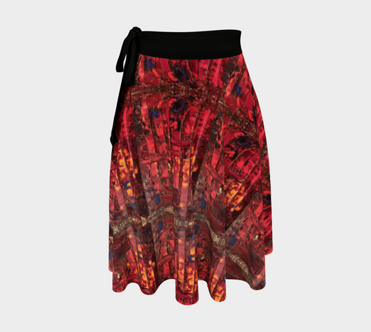 "Red" Wrap Skirt (Red)