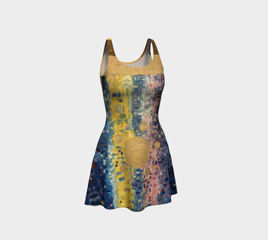 “Afternoon Solar” Flare Dress (Yellow, Pink, Blue)