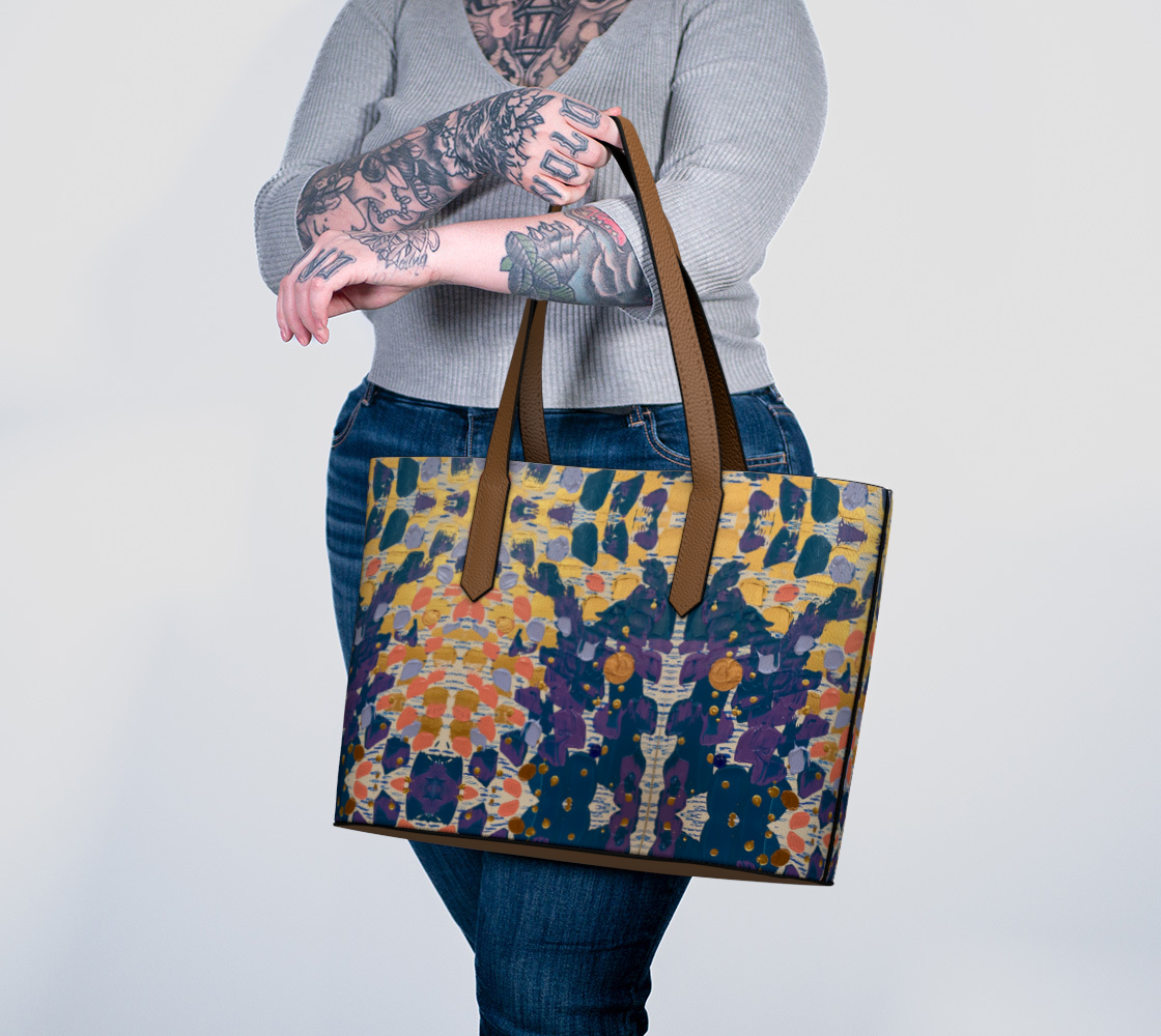 "Impermanence" Vegan Leather Tote