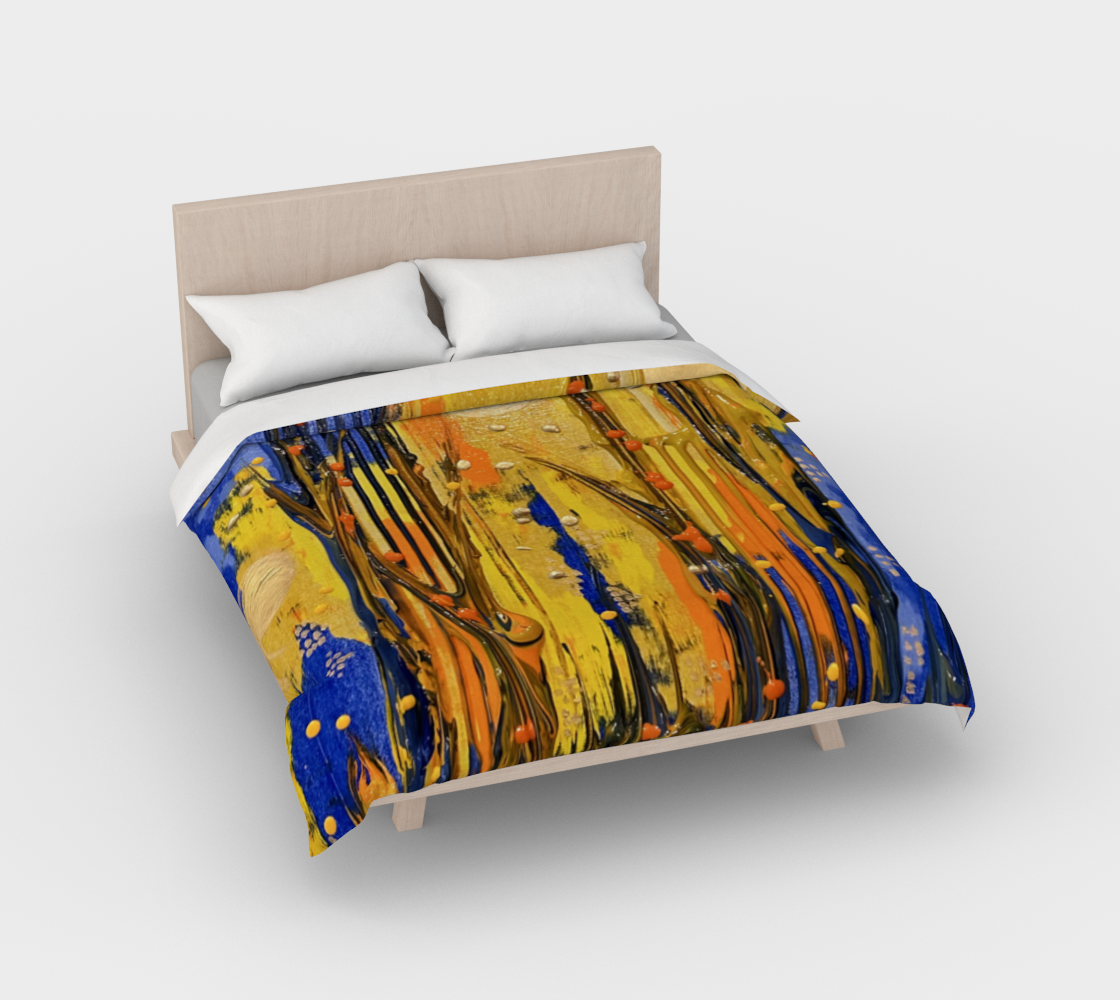"Holy Ascent" Duvet Cover (Yellow, Orange, Blue)