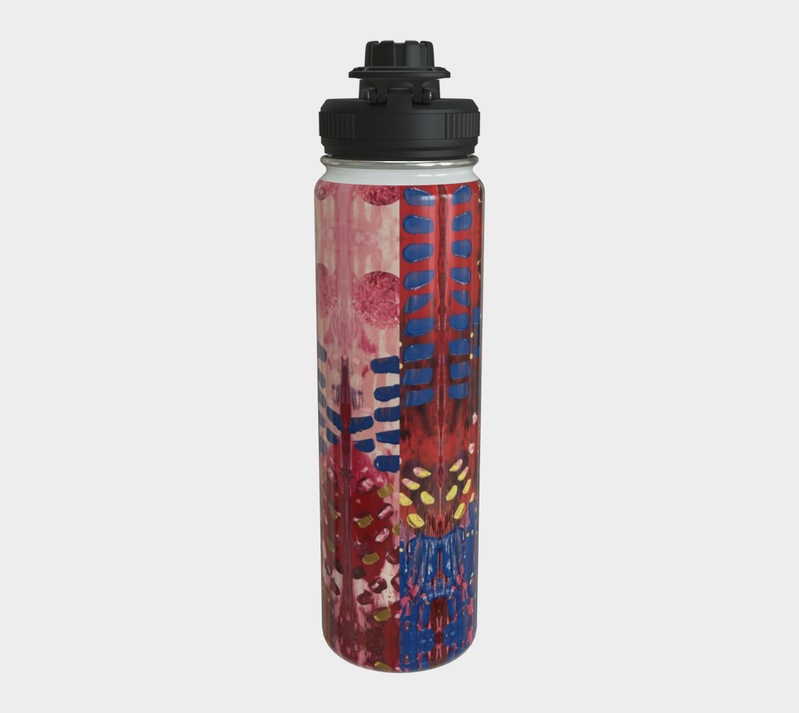 "Hearts and Flowers" Water Bottle