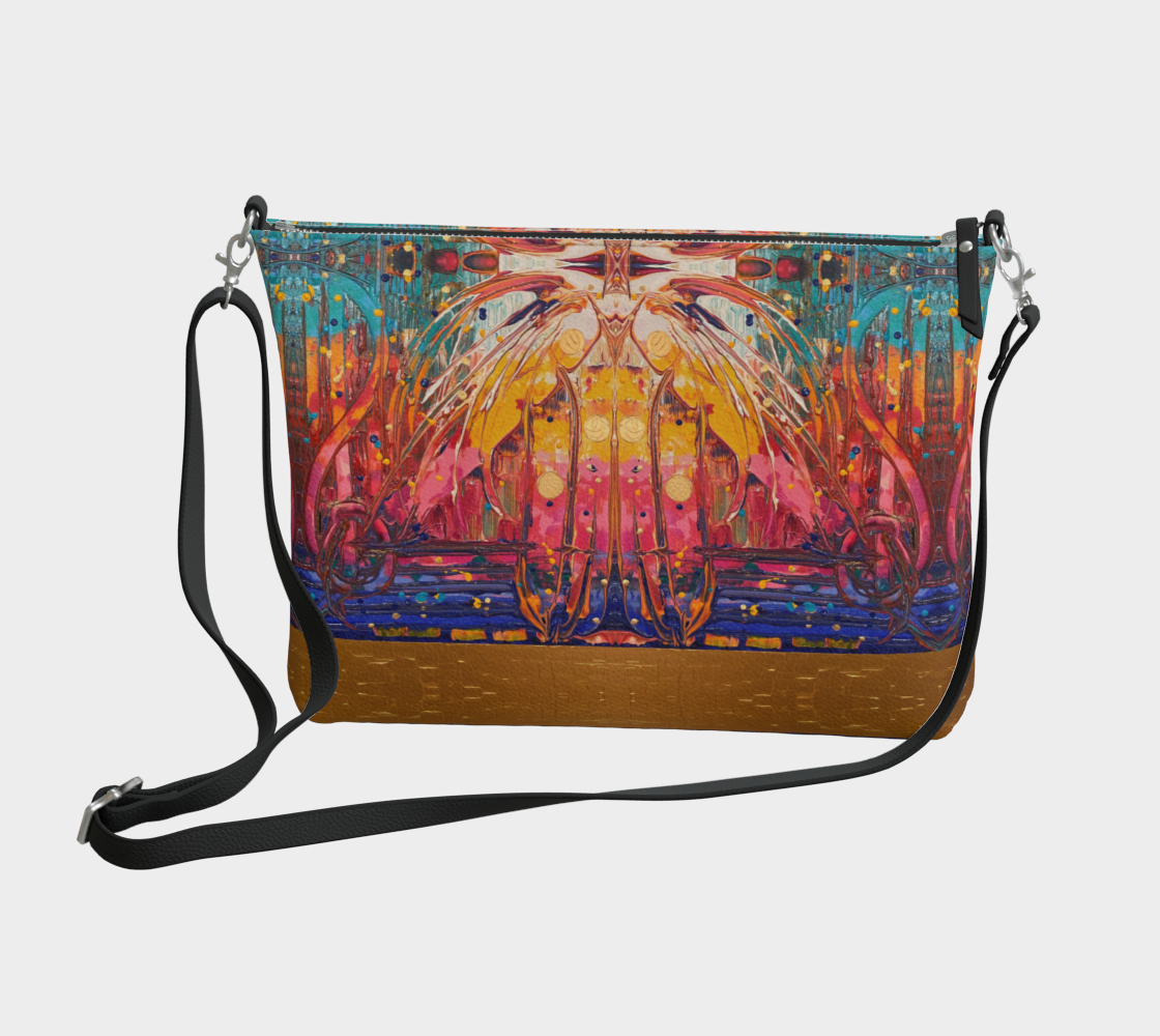 "Love Supreme" Vegan Leather Crossbody Purse (Multi)