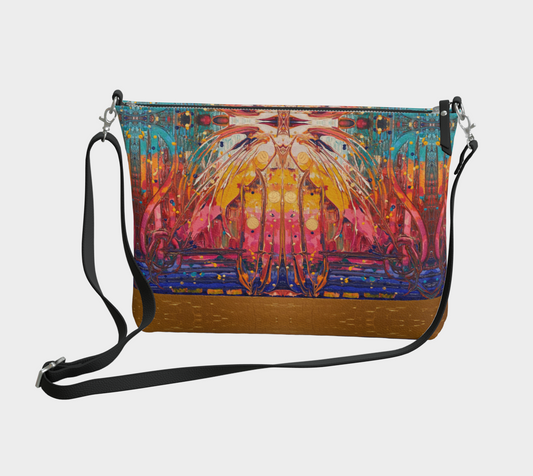 "Love Supreme" Vegan Leather Crossbody Purse (Multi)