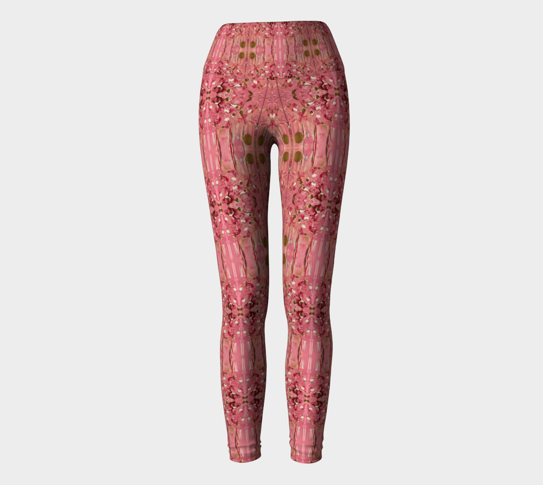 "Gratitude" Yoga Leggings #2 (Pink)