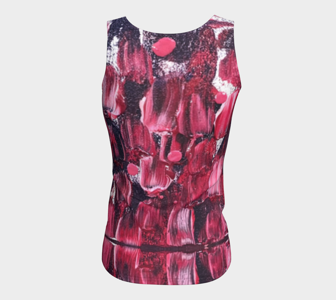 Pink Tulips Tank Top (Long)