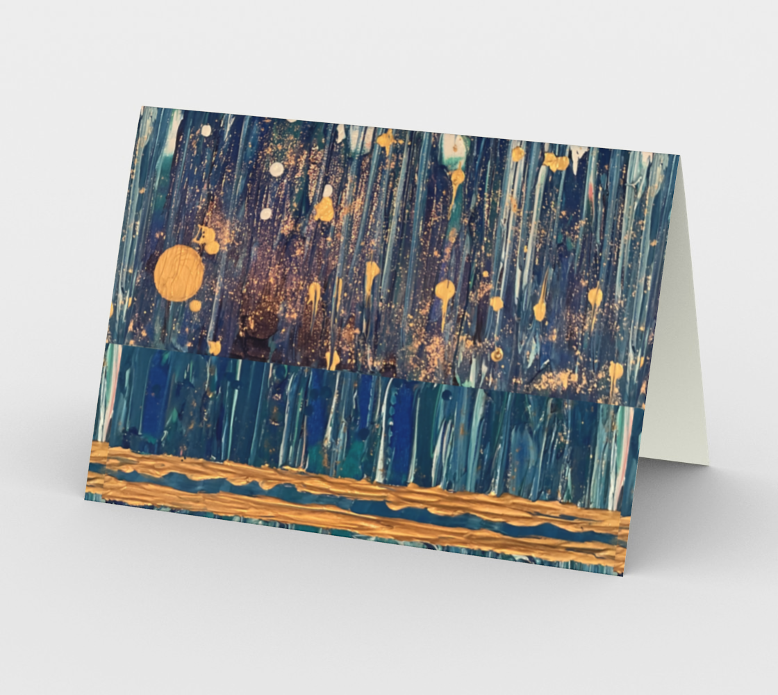 "Silent Night" Christmas Card Horizontal