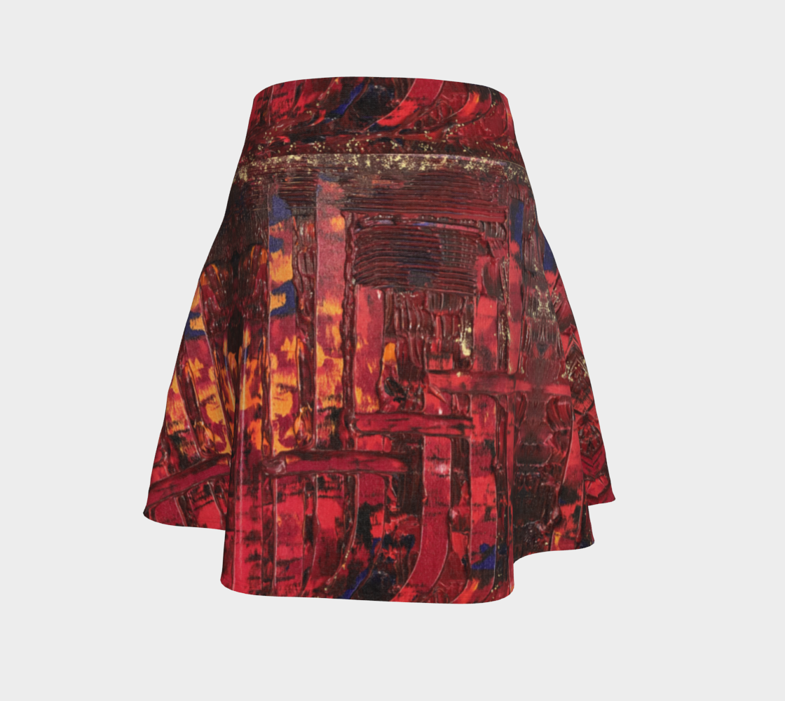 "Red" Flare Skirt (Red, Orange, Purple)