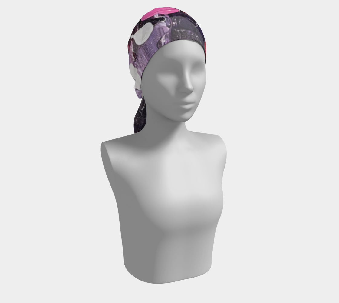 "Lenten Reflection" Long Scarf (Purple, Silver)