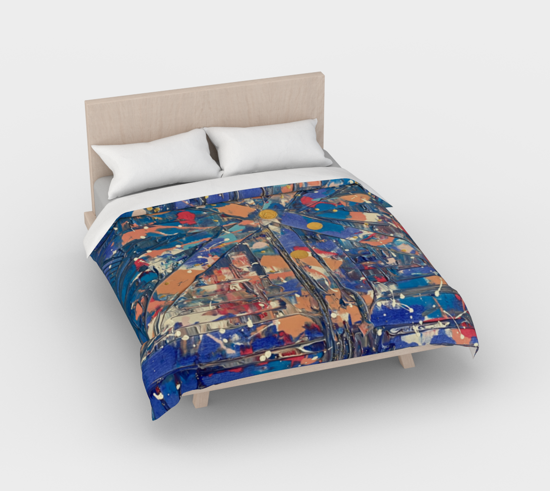 "Pol Roger Everyday" Duvet Cover (Blue, Pink, White)