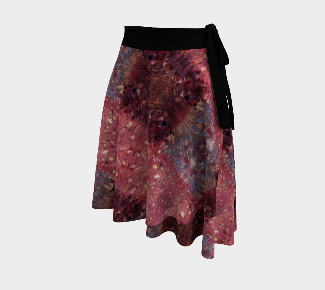 "My Valentine" Wrap Skirt #2 (Pink, Purple)