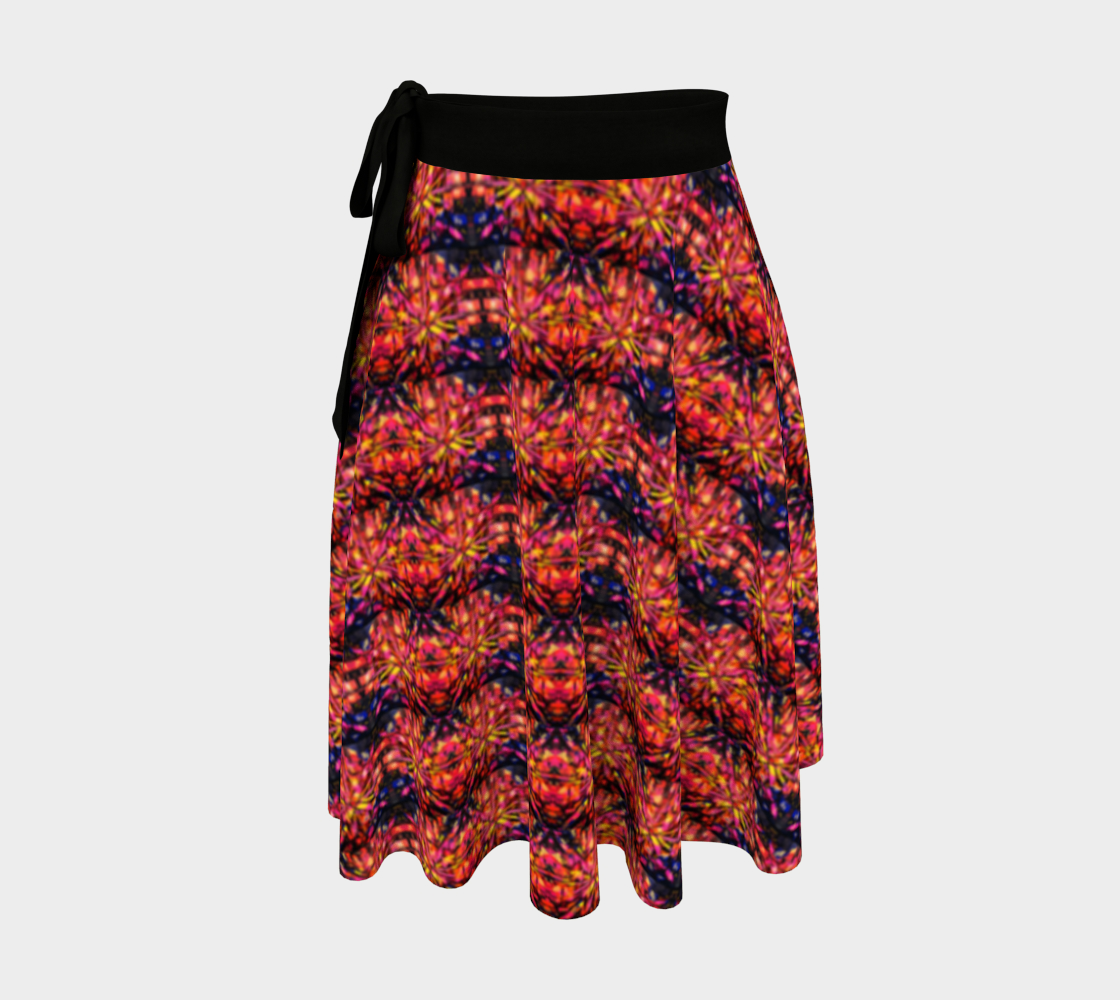 "Mercy" Wrap Skirt #2 (Orange, Pink, Purple)