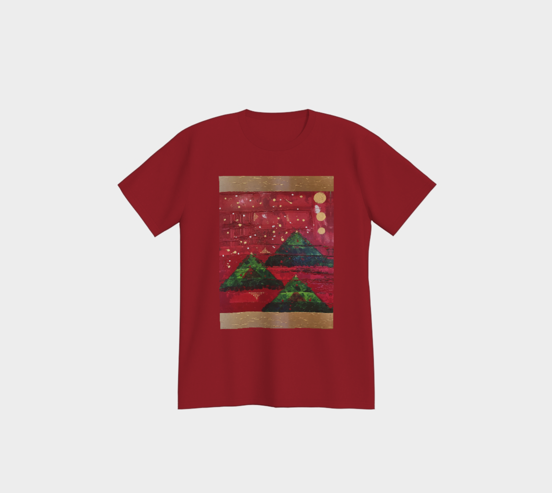 "Christmas Trees" Red Pajama Top