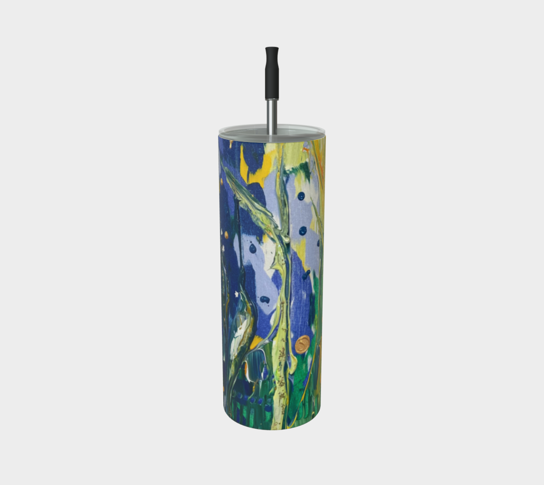 "Spring Awakening" Matte Tumbler (Blue, Yellow, Green)