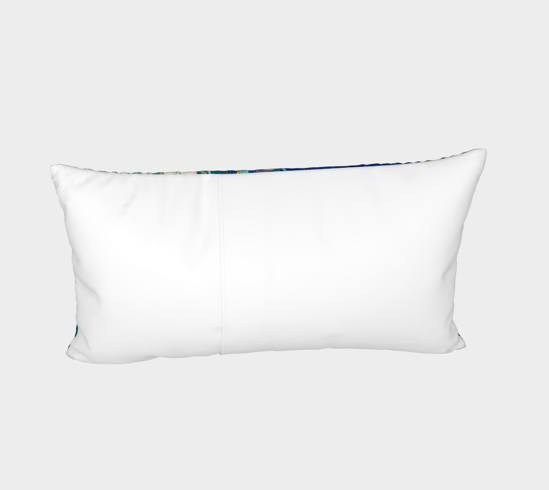 "By Monty's Marsh" Bed Pillow Sham (Blue, Green)