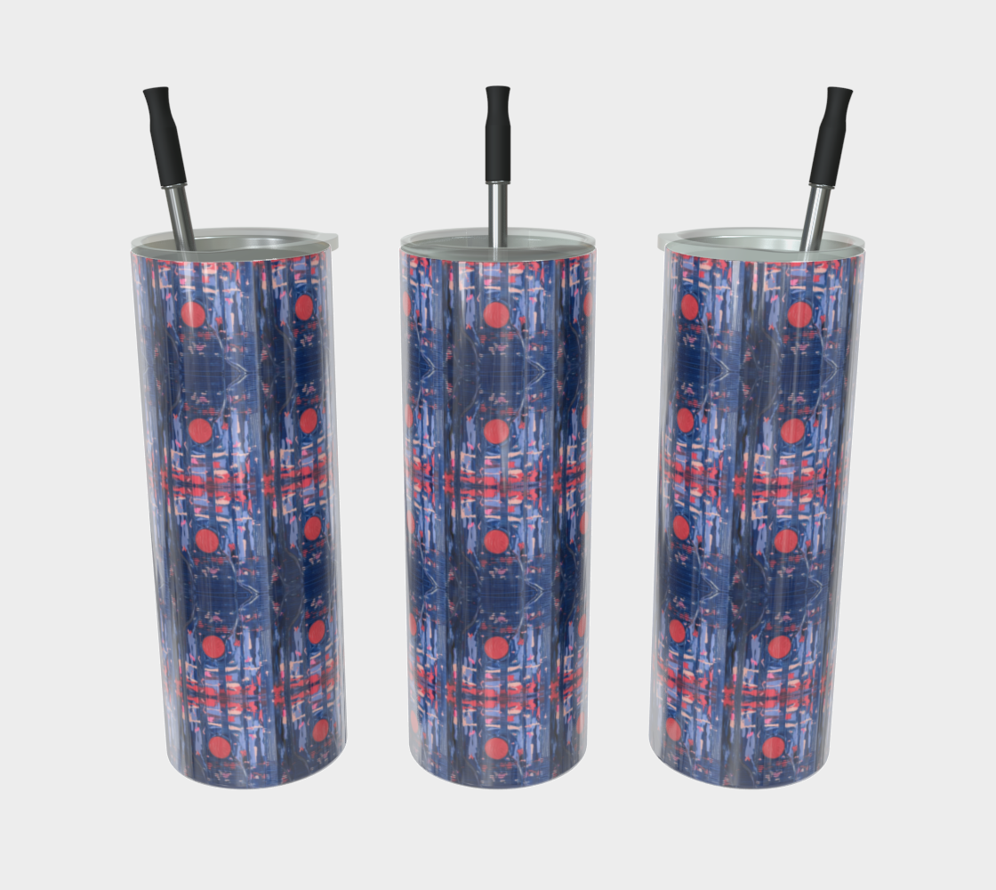 "Joy" Stainless Steel Tumbler (Blue, Pink)
