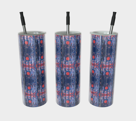 "Joy" Stainless Steel Tumbler (Blue, Pink)