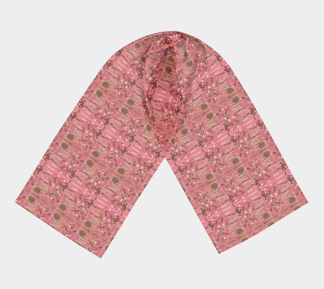 "Gratitude" Long Scarf (Pink, Gold)