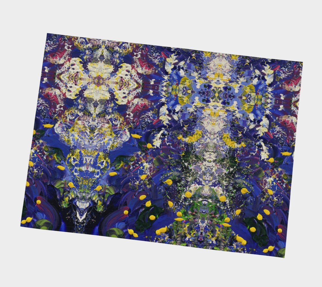 “Buttercups” Placemat (Purple, Yellow)