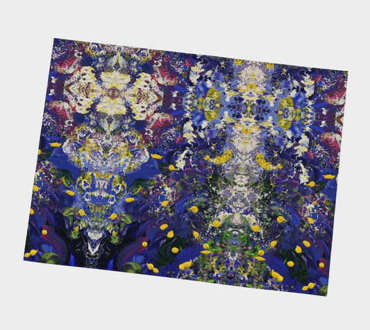 “Buttercups” Placemat (Purple, Yellow)