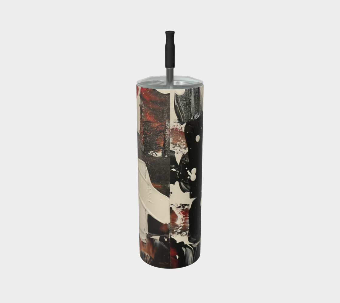 "If We Can See It" Matte Tumbler (Black, White, Orange)