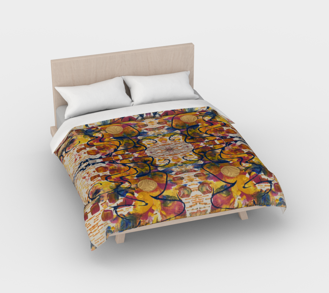 “Mayfair” Duvet Cover (Orange, Pink, Blue)