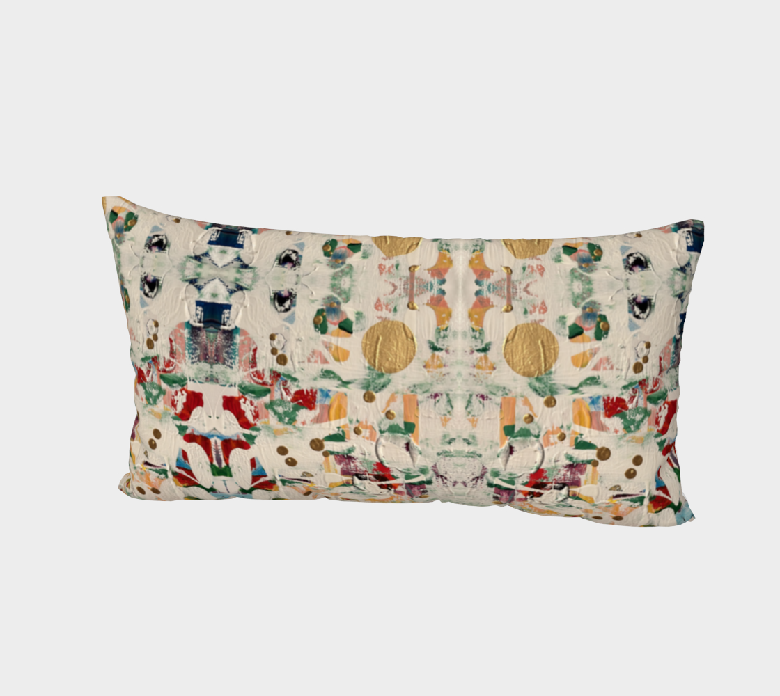 "Ice" Bed Pillow Sham ( Buff/White, Multi)