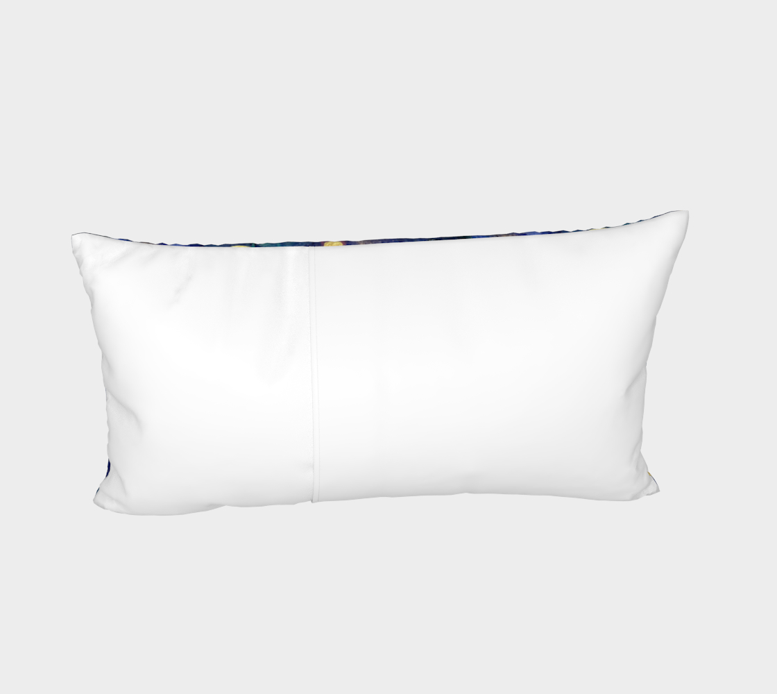 "Advent Blue" Bed Pillow Sham (Blue, Gold)