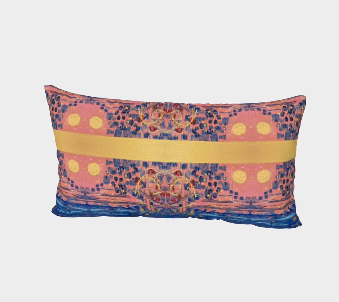 "Sophia" Bed Pillow Sham #2 (Pink, Blue)